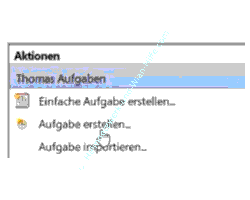 Windows 10 Tutorial: Aufgabenplanung – Der Menüpunkt Aufgabe erstellen 