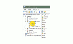 Windows 10 Benutzerverwaltung Tutorial – Auflistung von versteckten und selbst erstellten Freigaben in der Computerverwaltung