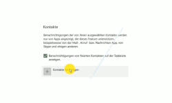 Windows 10  Tutorial - Die Anzeige von Benachrichtigungen im Infocenter anpassen! - Ausgewählte Kontakte für anzuzeigende Benachrichtigungen hinzufügen 