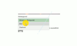 Windows 10 Tutorial - Die Anzeige von Werbung auf dem Startbildschirm deaktivieren - Auswahl Dialog für die Konfiguration der Anzeige des Hintergrundes 