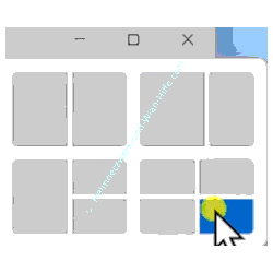 Auswahl eines Layoutvorschlages von Snap View