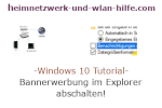 Windows 10 Tutorial - Bannerwerbung im Explorer abschalten!