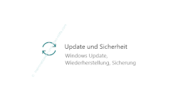 Windows 10 Tutorial - Wichtige Daten mit Windows-Bordmitteln ohne zusätzliches Backup-Programm sichern! - Bereich Update und Sicherheit im Einstellungen Menü 