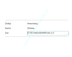 Windows 10 sdelete-Tutorial: Beispiel für eine mehrfache Überschreibung des Dateispeicherplatzes beim Löschen einer Datei