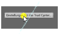 Button Einstellungen für das Trust Center