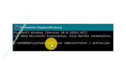 Windows 10 Tutorial - Das versteckte Administratorkonto aktivieren! - Das Benutzerkonto Administrator über die Kommandozeile aktivieren 
