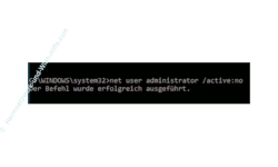 Windows 10 Tutorial - Das versteckte Administratorkonto aktivieren! - Das Benutzerkonto Administrator über die Kommandozeile deaktivieren