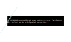 Windows 10 Tutorial - Das versteckte Administratorkonto aktivieren! - Das Benutzerkonto Administrator über die Kommandozeile deaktivieren 