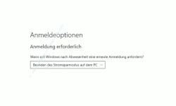 Windows 10 Tutorial - Den Sperrbildschirm (Home oder Professional) deaktivieren - Das Konfigurationsfenster Anmeldeoptionen Anmeldung erforderlich 