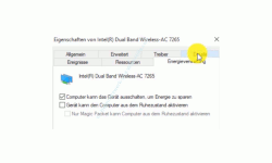 Windows 10 Netzwerk Tutorial - Keine Wlan-Verbindung, wenn der Computer aus dem Ruhezustand oder Standby aufwacht! - Das Register Energieverwaltung in den Eigenschaften einer Wlan-Netzwerkkarte 