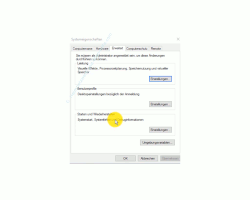 Windows 10 Tutorial - Den altbewährten Bluescreen zur Problemanalyse bei Computerabstürzen nutzen - Das Register Erweitert der Systemeigenschaften 