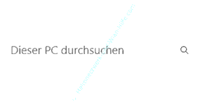 Das Standardsuchfeld des Windows 11 Explorers