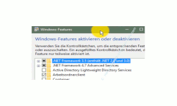 Windows 10 Netzwerk Tutorial - Warum werden Computer nicht im Netzwerk bzw. in der Netzwerkumgebung des Windows 10 Explorer angezeigt - Das Systemfenster Windows-Features aktivieren oder deaktivieren 