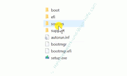 Windows 10 Tutorial - Welche Windows-Version versteckt sich in einer Windows 10 DVD? - Das Verzeichnis sources auf einer Windows 10 DVD 