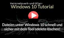 Dateien unter Windows 10 schnell und sicher mit dem Tool sdelete löschen! - Youtube Video Windows 10 Tutorial