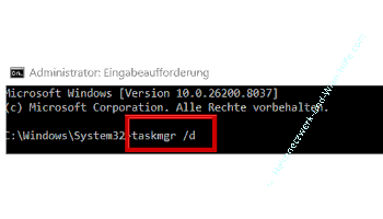 Den alten Task-Manager über die Kommandozeile aufrufen