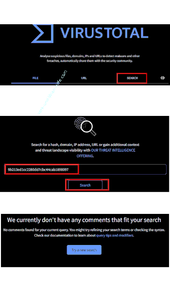 Den Hash-Wert einer Datei auf Virustotal.com überprüfen