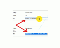 Windows 10 Tutorial - Eine beliebige Datei in der Taskleiste einbinden! - Den Pfad es Verknüpfungszieles mit dem Explorer öffnen lassen 