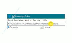 Windows 10 Tutorial - Ein Fenster durch Zeigen mit der Maus aktivieren! - Den Registry-Schlüssel- HKEY_CURRENT_USER\Control Panel\Desktop\ aufrufen 