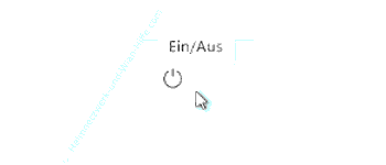 Der Ein- Aus Button von Windows