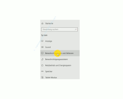 Windows 10 Tutorial - Die Anzeige der Tipps und Tricks deaktivieren - Der Menüpunkt Benachrichtigungen und Aktionen im Konfigurationsfenster System 