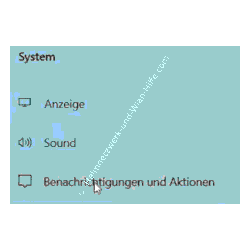 Windows 10 Tutorial: Der Menüpunkt im Konfigurationsmenü System  - Benachrichtigungen und Aktionen 