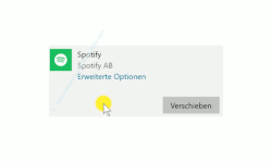 Windows 10 Tutorial - Den Standardspeicherort für Windows 10 Apps ändern! - Spotify ist eine Windows 10 App deren Speicherort über den Button Verschieben geändert werden kann 