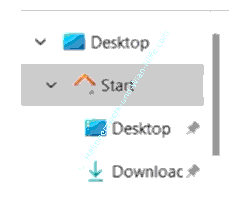 Der Standard Startbereich Start des Windows 11 Explorers