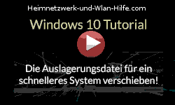 Die Auslagerungsdatei von Windows 10 für ein schnelleres System verschieben! Virtuellen Arbeitsspeicher nutzen!  - Youtube Video Windows 10 Tutorial