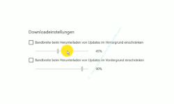 Windows 10 Tutorial - Die Bandbreite für im Hintergrund stattfindende Downloads begrenzen - Bandbreite für Downloads über die Downloadeinstellungen konfigurieren 