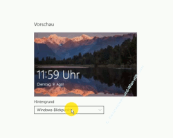 Windows 10 Tutorial - Die Anzeige von Werbung auf dem Startbildschirm deaktivieren - Die Einstellung Windows-Blickpunkt bei der Konfiguration der Anzeige des Hintergrundes 