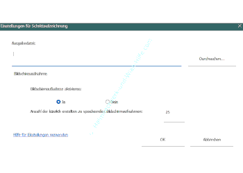 Die Einstellungen des Tools Schrittaufzeichnung anzeigen