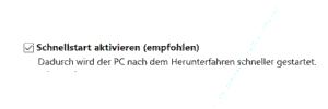Windows 10 Tutorial - Das Problem der ständigen Datenträgerkontrolle bei Windows Multibootsystemen lösen - Die Energieoptionen Einstellung Schnellstart aktivieren abschalten 