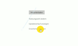 Windows 10 Tutorial - Die Bandbreite für im Hintergrund stattfindende Downloads begrenzen - Die erweiterten Optionen für die Konfiguration von Updates aufrufen 
