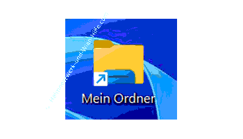 Die fertige Verknüpfung zu meinem Ordner