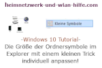 Windows 10 Tutorial - Die Größe der Ordnersymbole im Explorer mit einem kleinen Trick individuell anpassen!