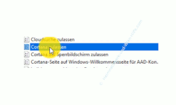 Windows 10 Tutorial - Such- und Sprachassistent Cortana unter Windows 10 Home deaktivieren - Die Gruppenrichtlinie Cortana zulassen 