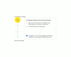 Windows 10 Tutorial - Nervige Sicherheitsabfragen der Benutzerkontensteuerung abschalten - Die Häufigkeit der Warnungen über verschiedene Stufen einstellen 