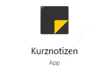 Die Microsoft Kurznotizen App