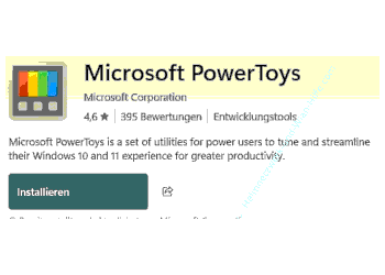 Die Microsoft Power Toys über den Windows Store installieren