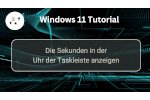 Sekunden in der Windows 11 Taskleistenuhr anzeigen
