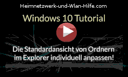 Die Standardansicht von Ordnern im Explorer individuell anpassen! - Youtube Video Windows 10 Tutorial