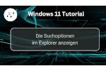 Die Suchoptionen im Windows 11 Explorer anzeigen lassen