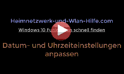 Youtube Video Tutorial - Datum und Uhrzeit von Windows 10 anpassen