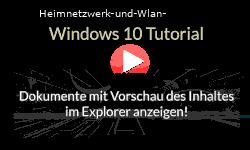 Office-Dokumente und Office-Dateien mit Vorschau (Miniaturansicht) des Dokumenteninhaltes im Explorer anzeigen! - Youtube Video Windows 10 Tutorial
