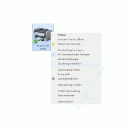 Heimnetzwerk Tutorials: Drucker im Windows 7 Netzwerk gemeinsam nutzen - Druckereigenschaften auswählen