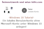 Windows 10 Tutorial - Ein lokales Benutzerkonto ohne Microsoft-Konto anlegen!