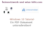 Windows 10 Tutorial - Ein PDF-Dokument unterschreiben!