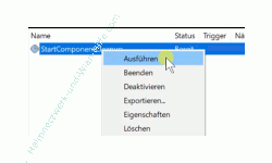 Windows 10 Tutorial - Hände weg vom WinSxS-Ordner - Eine Aufgabe in der Aufgabenplanung über das Kontextmenü der Aufgabe starten 