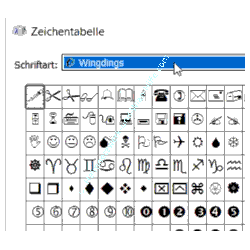 Windows 10 Sonderzeichen-Tutorial: Eine Schriftart und die dazugehörigen Zeichen und Symbole anzeigen